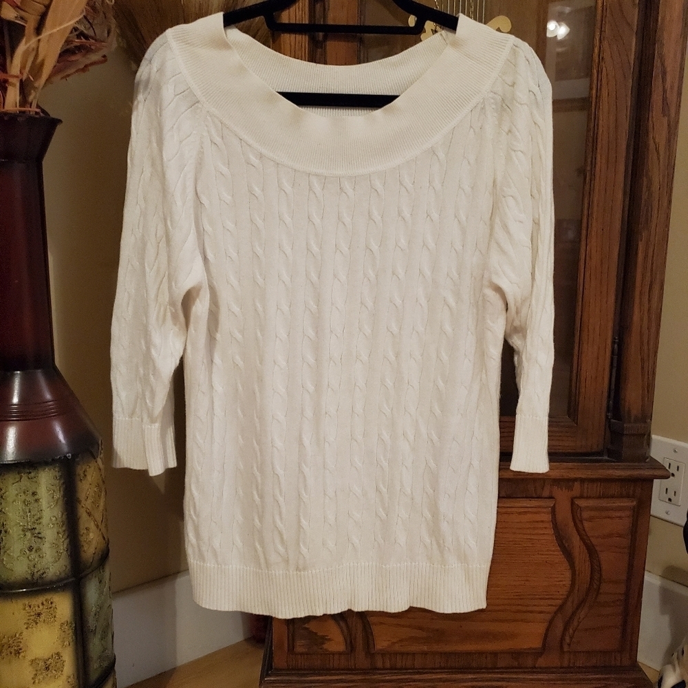 New York & Company Women's Scoop Neck Sweater - Picture 2 of 7